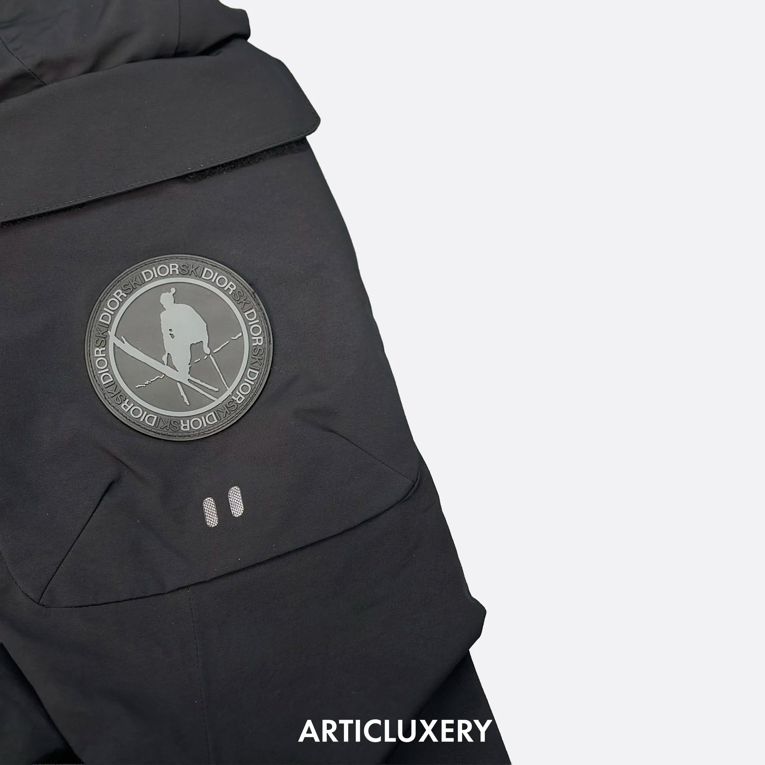 Dior x Descente Black Ski Jacket & Pants Set