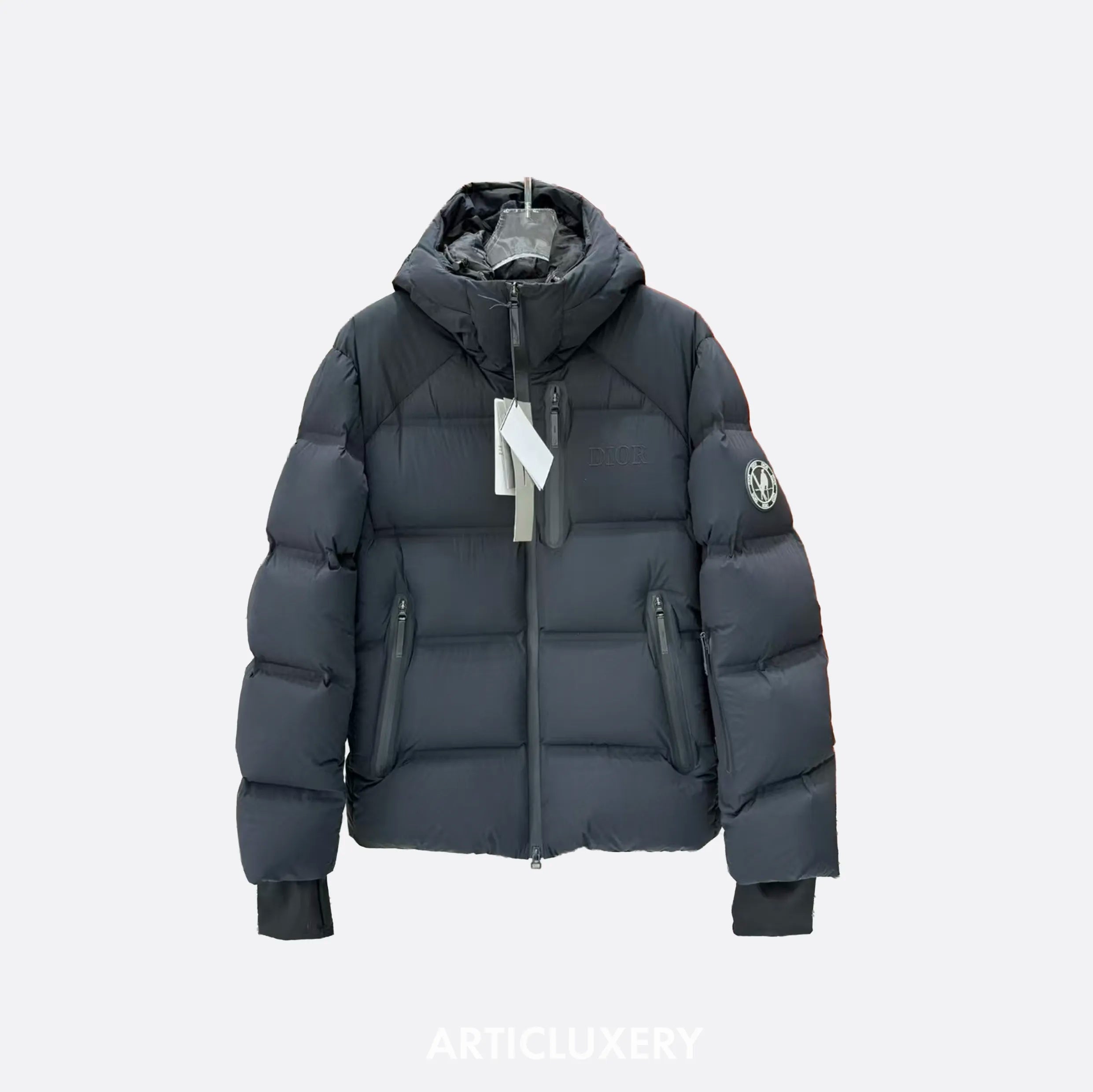 Dior Quilted Down Ski Jacket-Black Articluxery