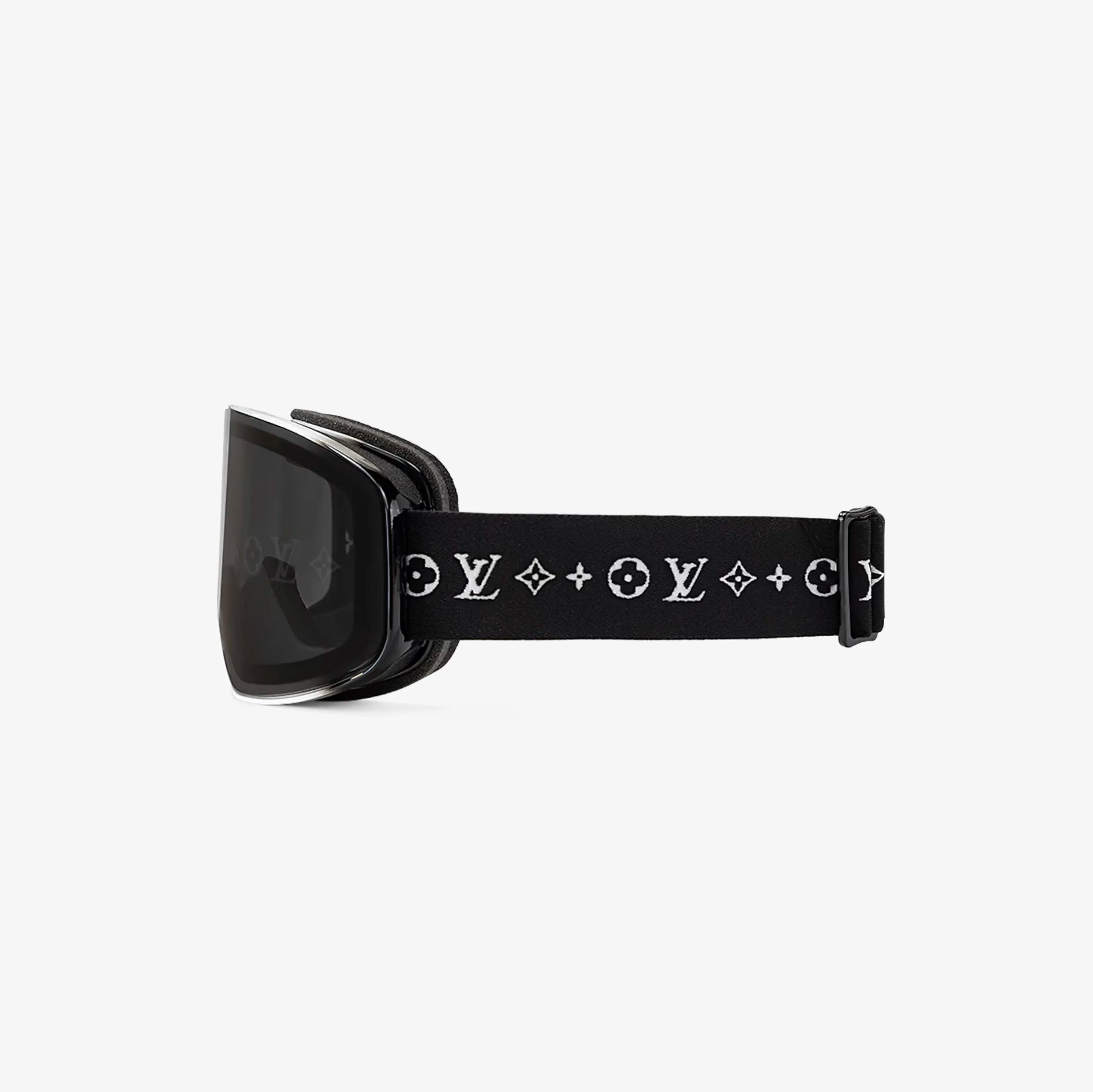 Louis Vuitton Monogram Ski Goggles – Black Lens with Elastic Strap