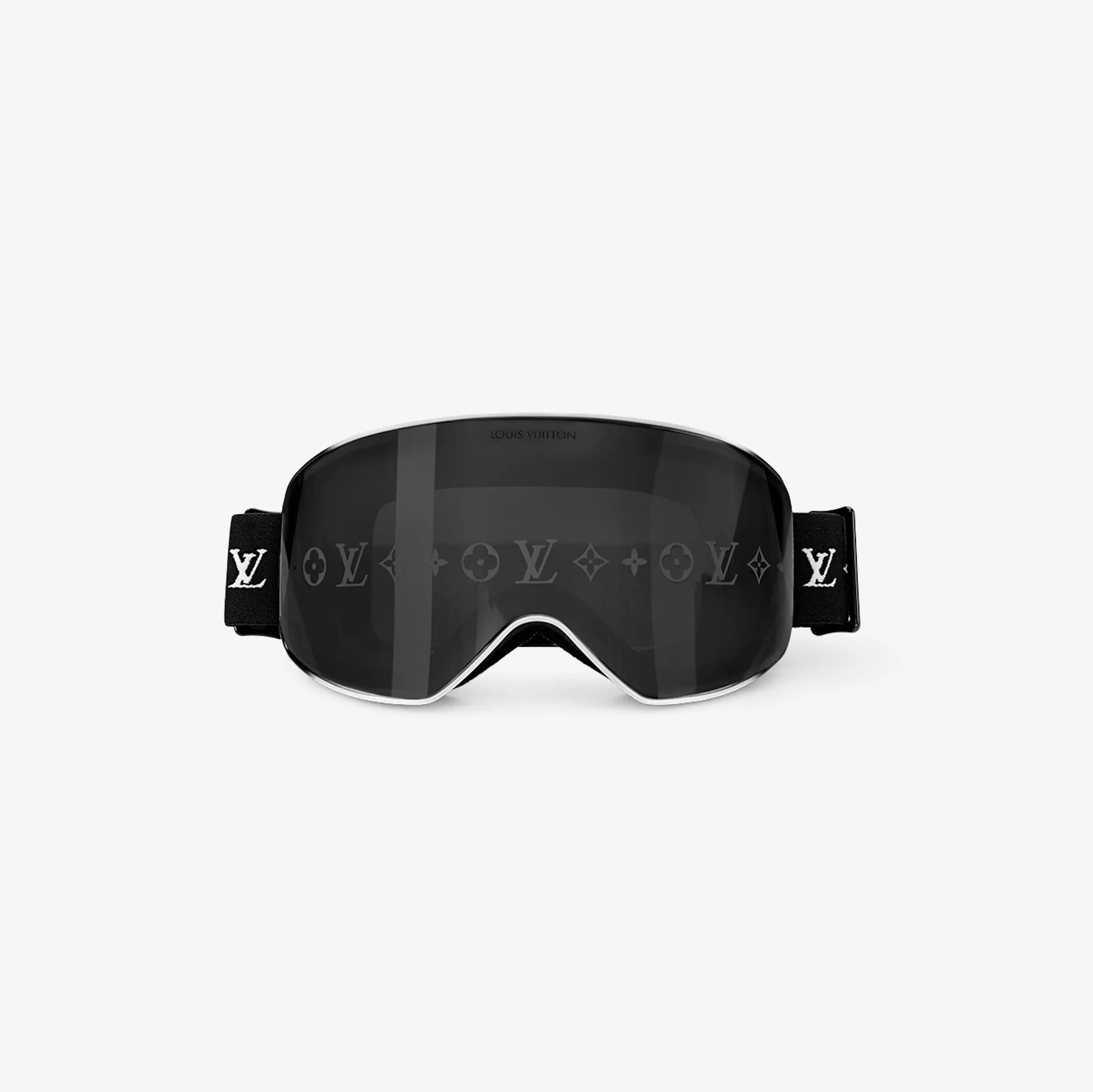 Louis Vuitton Monogram Ski Goggles – Black Lens with Elastic Strap
