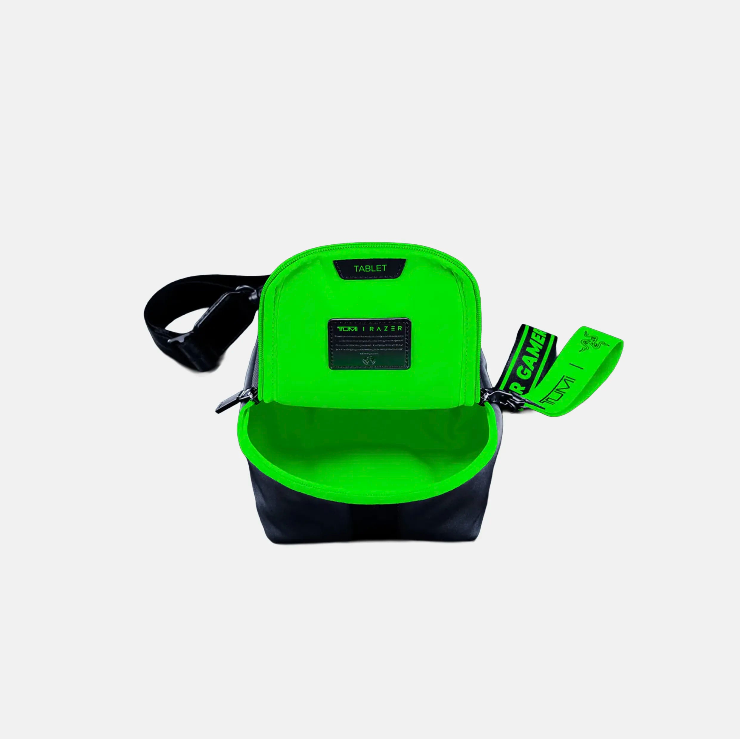 TUMI | Razer Bozeman Sling Bag – Black & Razer Green