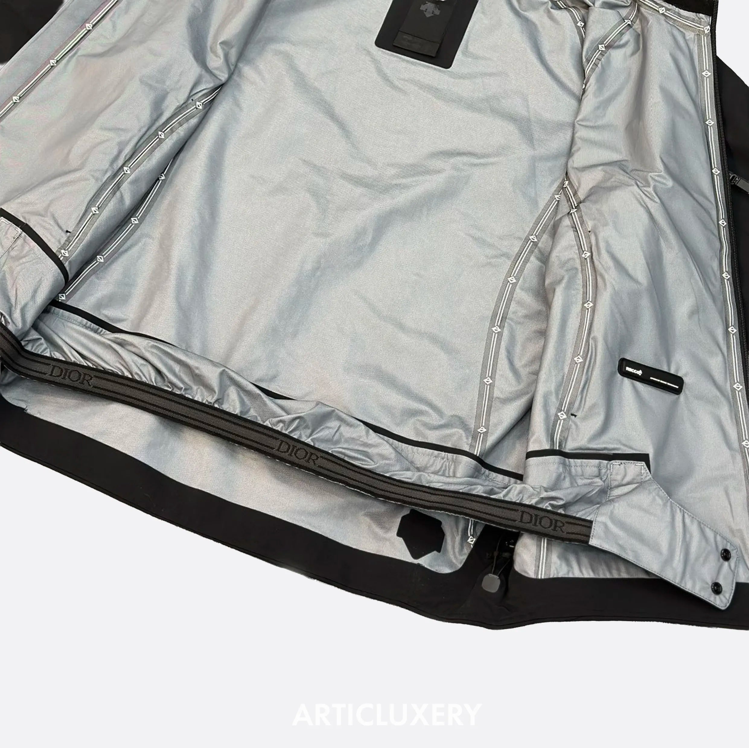 Dior x Descente Black Ski Jacket & Pants Set