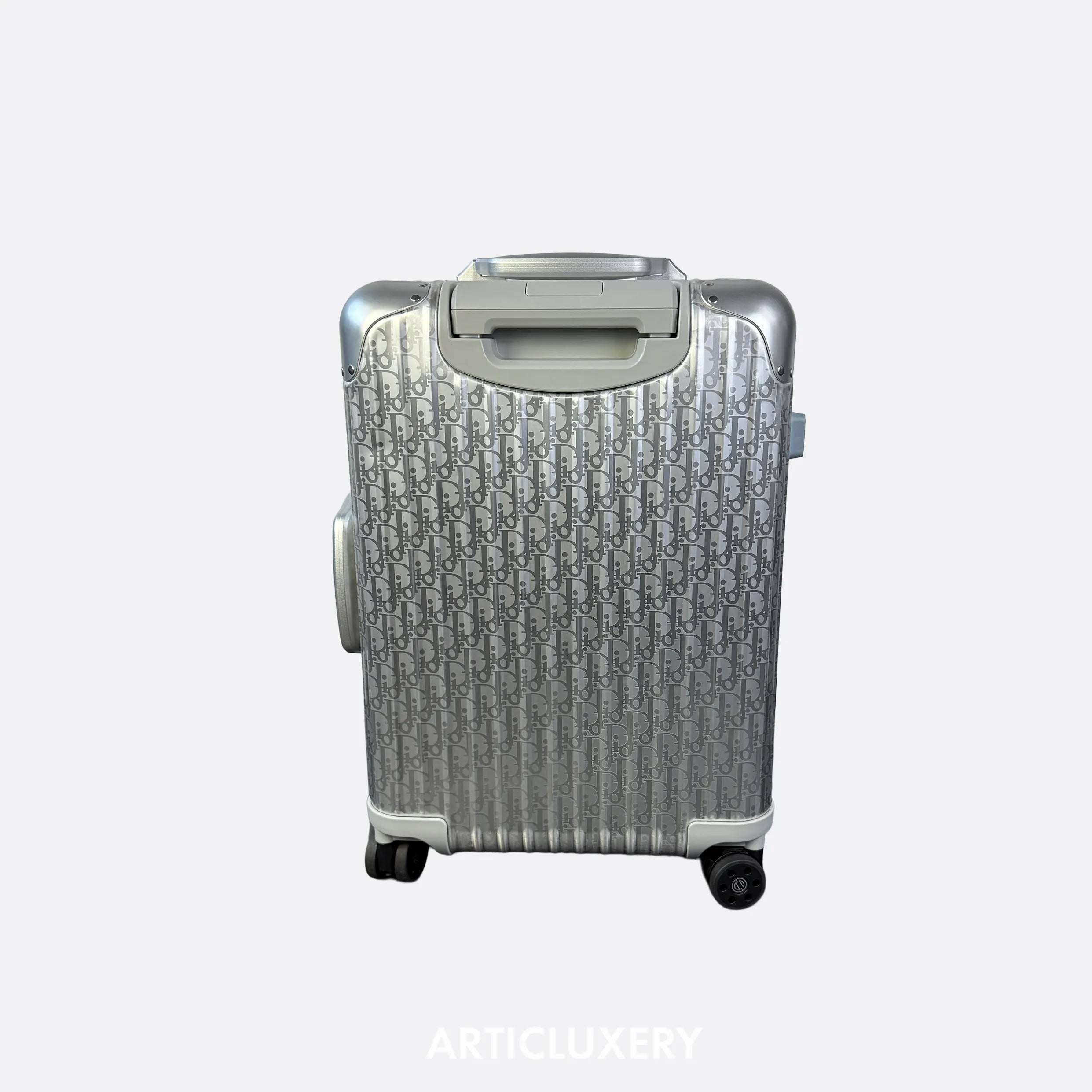 Dior x Rimowa Cabin Suitcase – Silver Oblique Aluminium Carry-On (21")