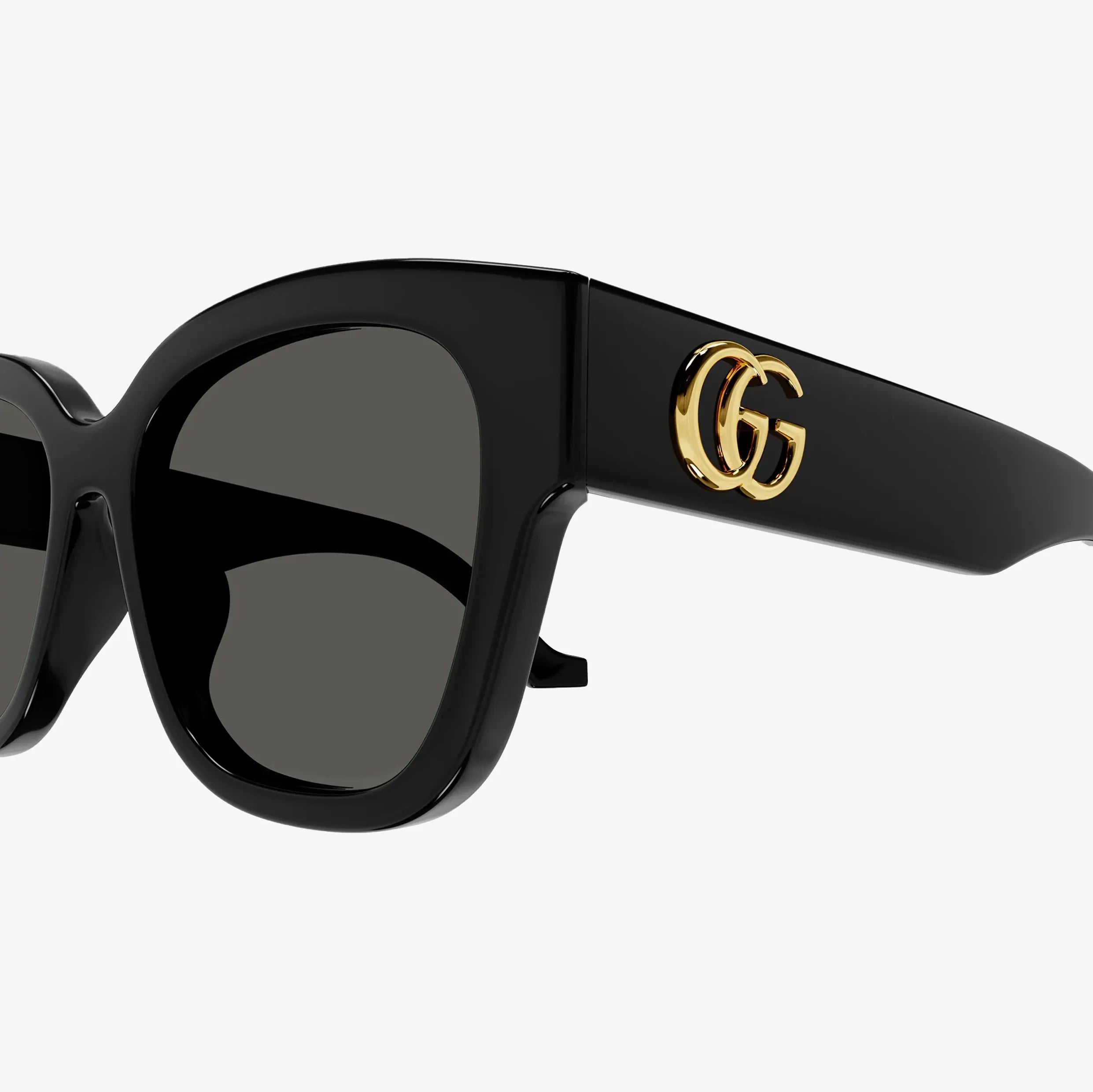 Gucci GG1550SK Sunglasses - Black with gold GG Logo